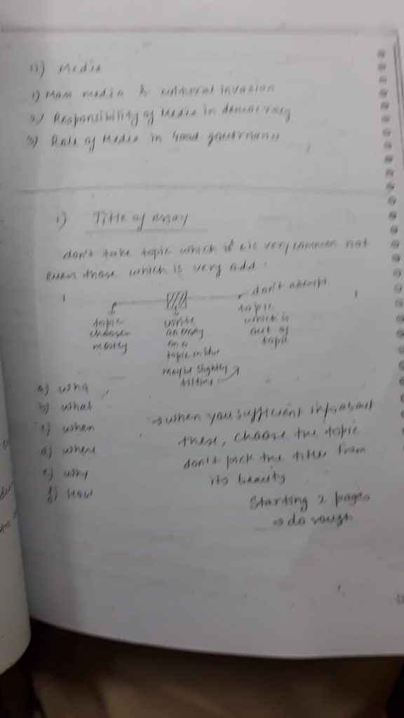 Essay classes vajiram image