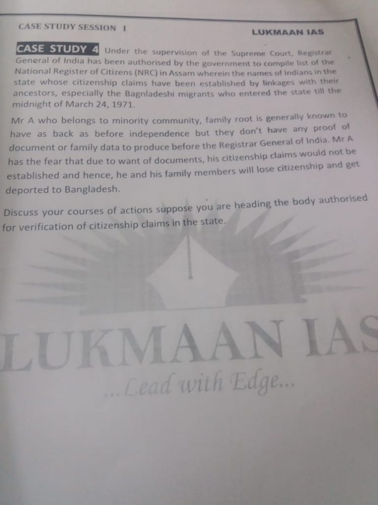 Case study with answers picture