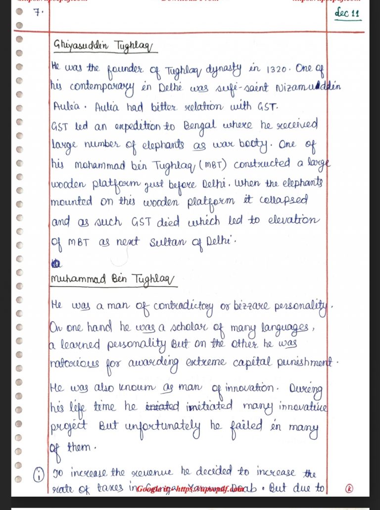 VISION IAS MEDIEVAL INDIAN HISTORY NOTES PDF visual data 7