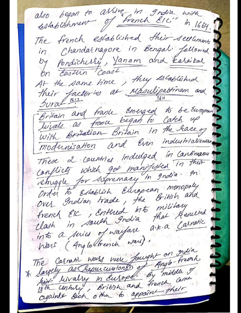 GS Score History Optional Handwritten Class Notes(Including Map ...