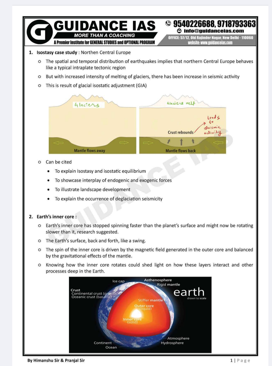 Guidance Ias 160+ Most Important Case Studies For Geography Optional-2024