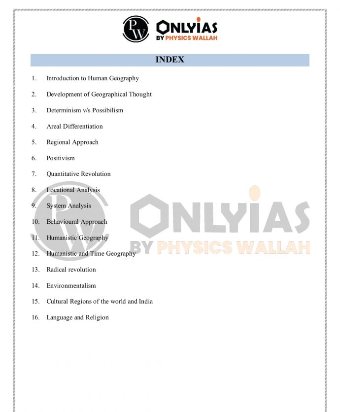 Physics Wallah & Only Ias Geography Optional Study Material -2025-26 by ...