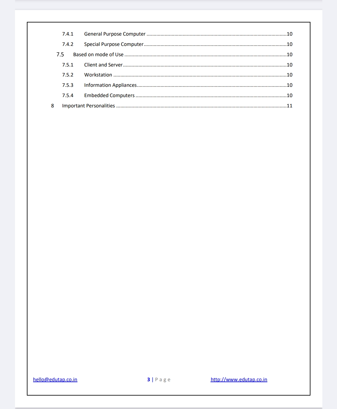 Computer Tagging Edutap EPFO(AO/EO/APFC) Computer Knowledge- 2026